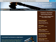 Tablet Screenshot of gregorysauctions.com